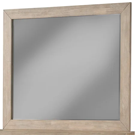 Dresser Mirror in Wirebrushed Greystone Finish